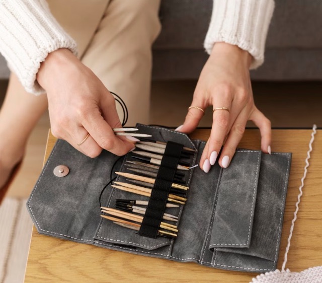 Borsa con fodera e finiture